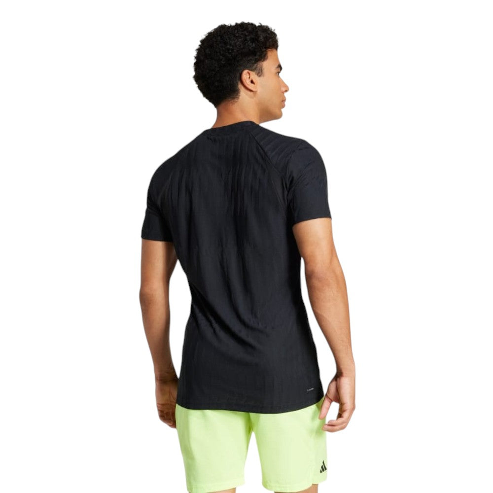 adidas Climacool+ AIRCHILL FreeLift T-Shirt 'Black White' JF8459