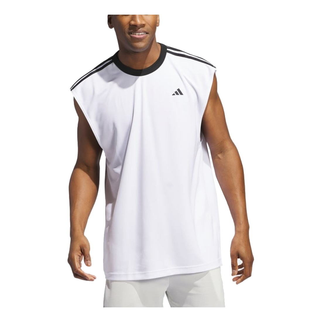 adidas Basketball All World Vest 'White Black' JE9290