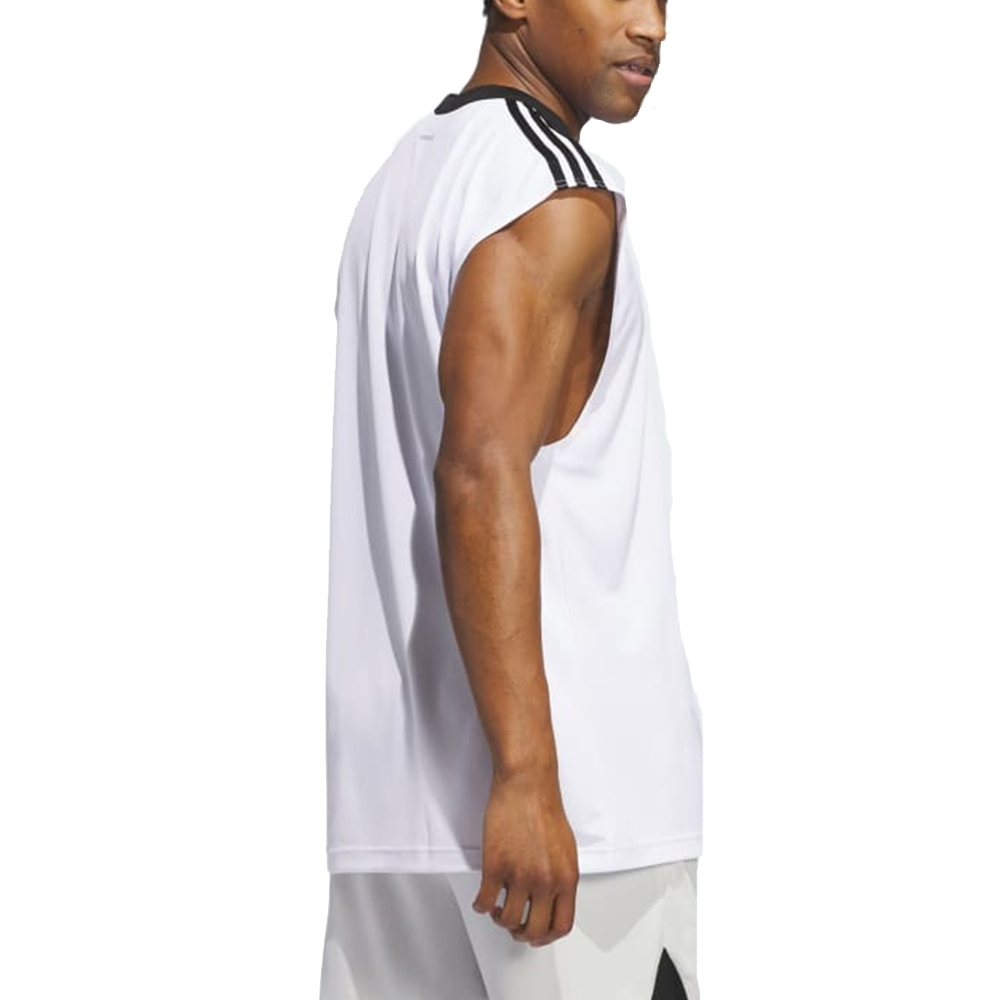 adidas Basketball All World Vest 'White Black' JE9290
