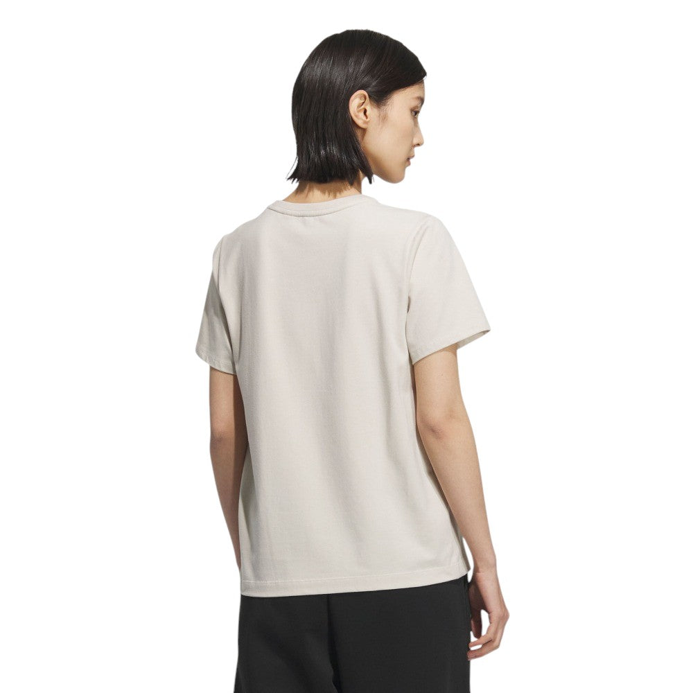 (WMNS) adidas Logo Short Sleeves T-Shirt 'Beige' JL6285