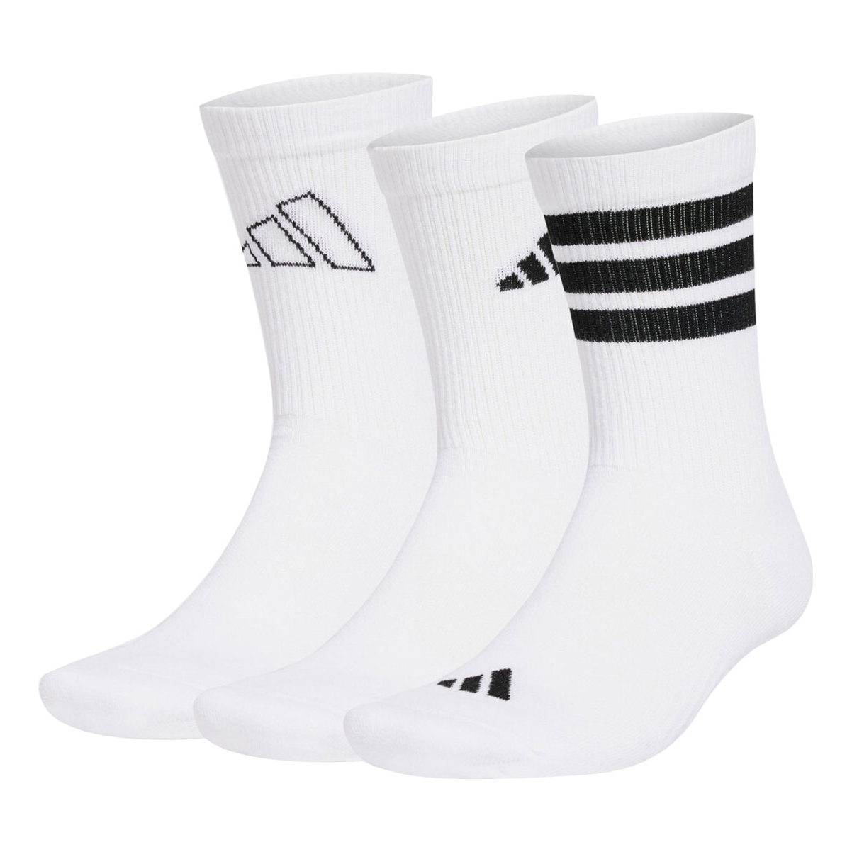 adidas Logo 3 Pack Socks 'White' JI6316