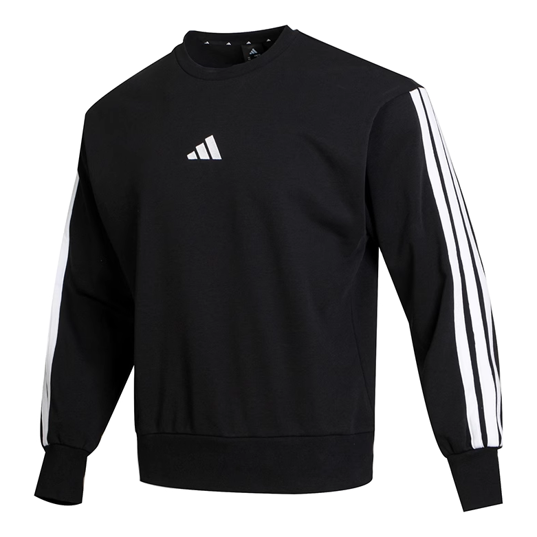 adidas Essentials 3-Stripes French Terry Sweatshirt 'Black' JE6372
