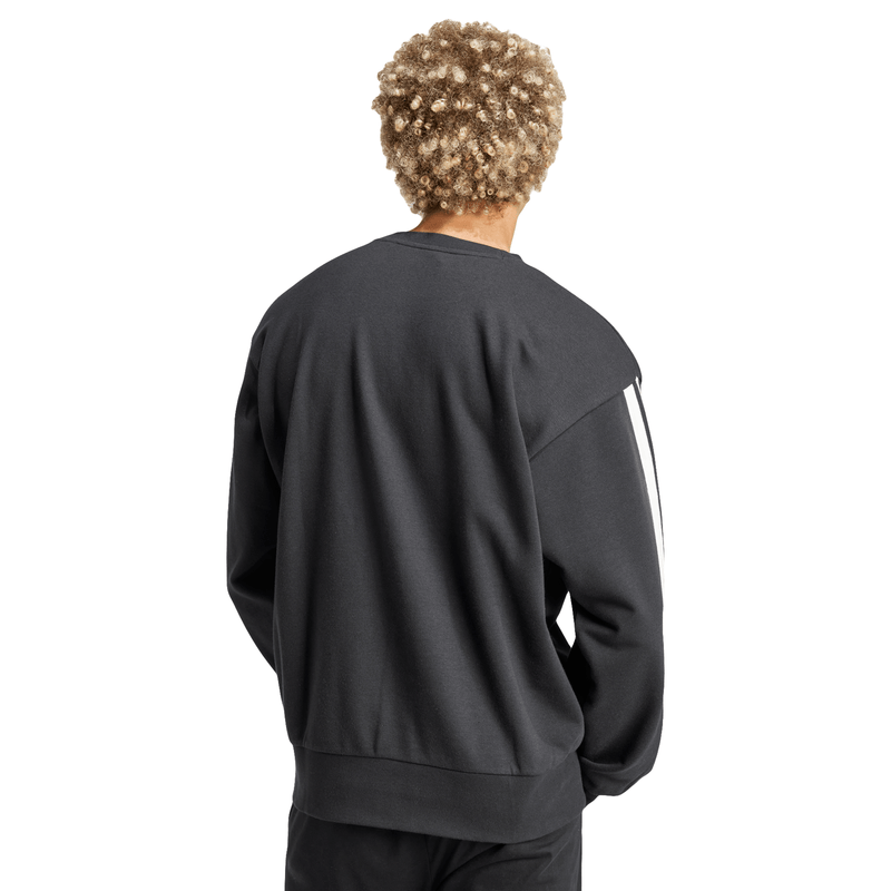 adidas Essentials 3-Stripes French Terry Sweatshirt 'Black' JE6372