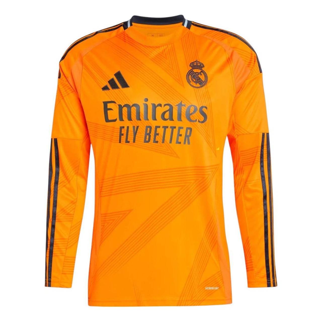 adidas Real Madrid CF 24/25 Long Sleeve Away Jersey 'Orange' IT5189