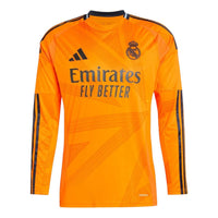 adidas Real Madrid CF 24/25 Long Sleeve Away Jersey 'Orange' IT5189
