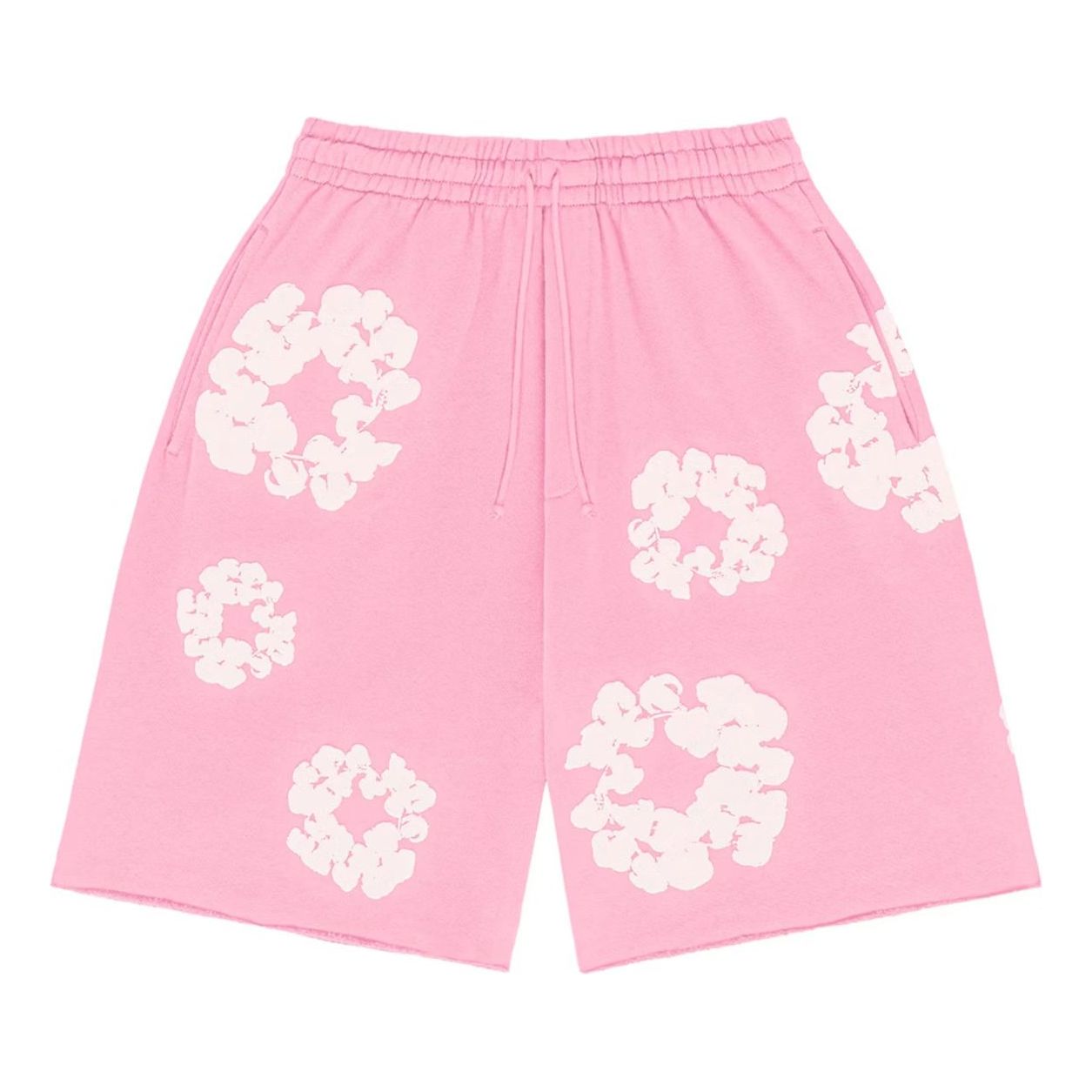 Denim Tears Cotton Wreath Logo Shorts 'Pink White' 402-100-30