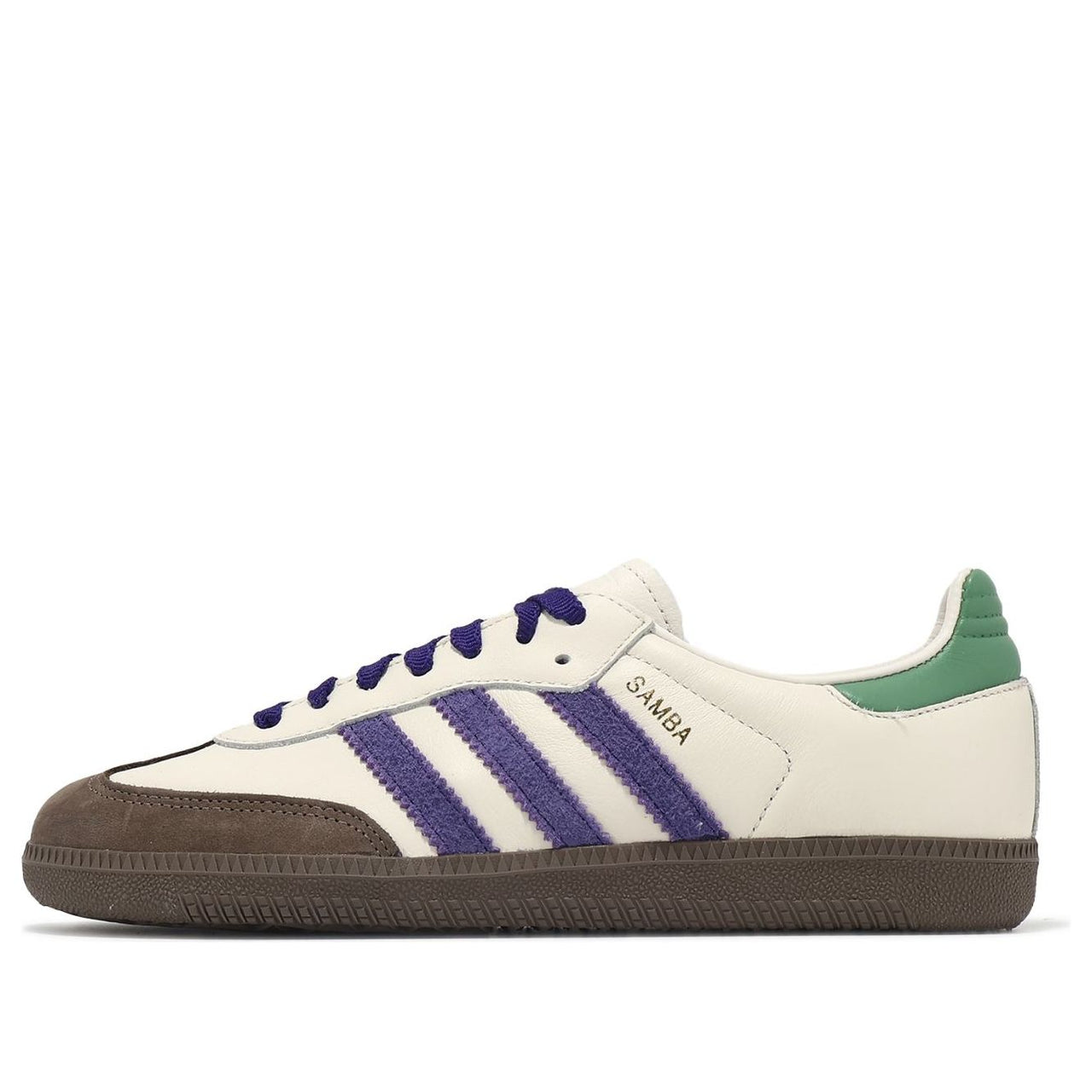 (WMNS) adidas Samba OG 'White Purple Green' ID8349