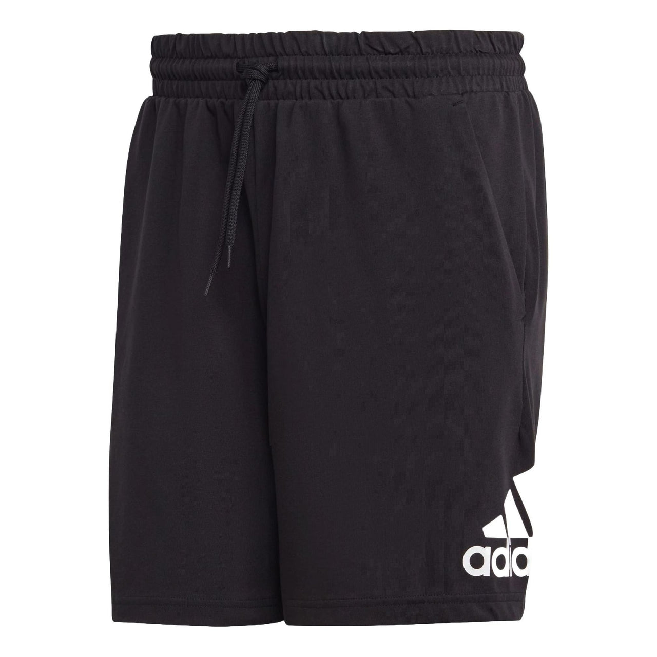 adidas Essentials Logo Shorts Asia Sizing 'Black White' IC9375