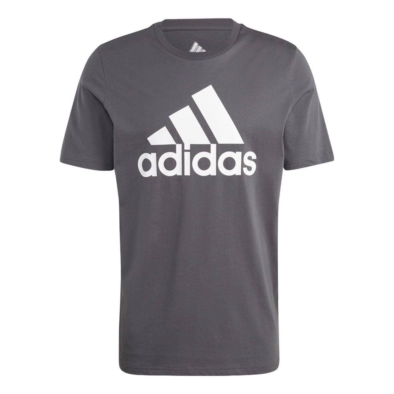 adidas Essentials Single Jersey Big Logo T-shirt Asia Sizing 'Grey' IQ4742