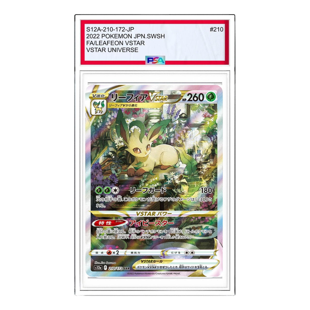 Pokemon VSTAR  Universe [s12a 210/172] 'Leafeon VSATR SAR' S12A-210-172-JP