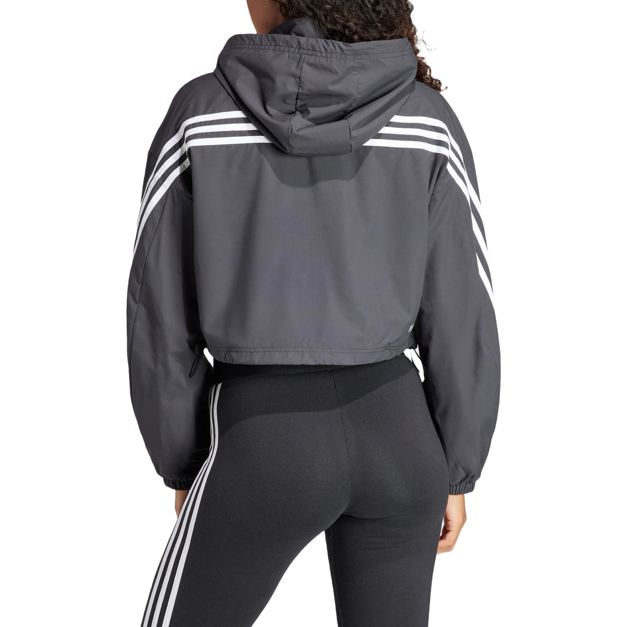 (WMNS) adidas Future Icons 3-Stripes WIND.RDY Jacket Asia Sizing 'Black White' IS3660