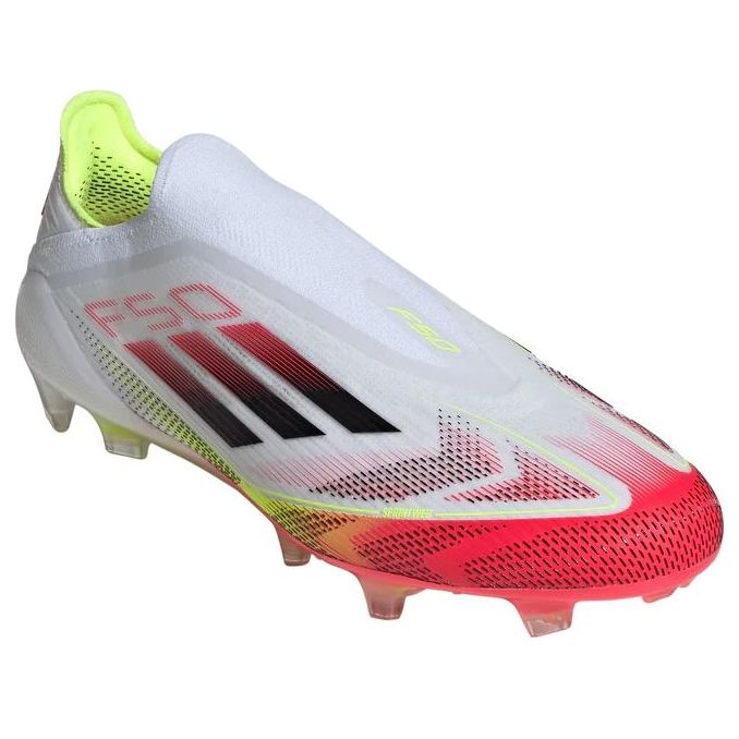 adidas F50 Elite Laceless FG 'Pure Victory Pack White Yellow Neon Red' IE1214