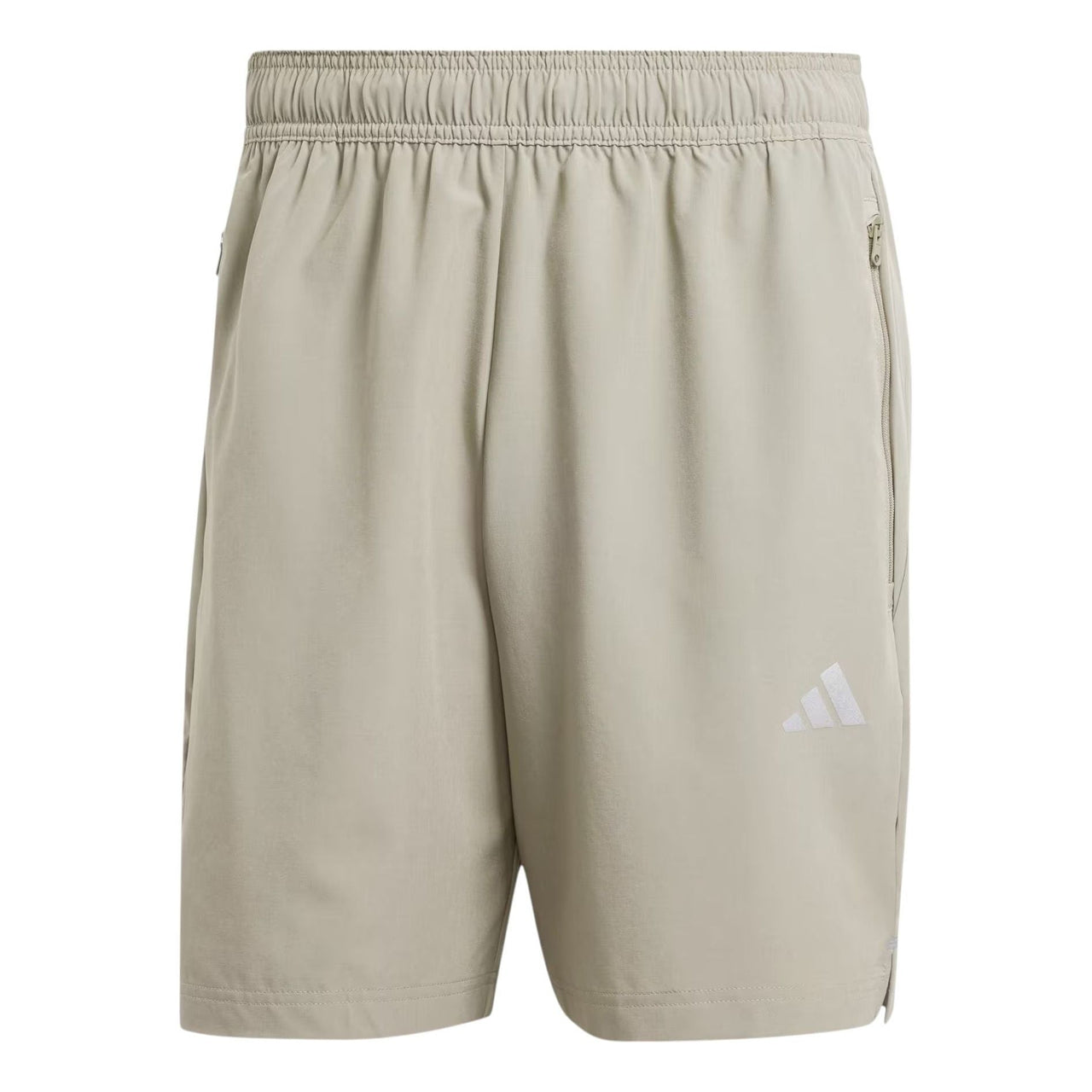 adidas Gym+ Training 3-Stripes Woven Shorts 'Silver Pebble' IM7483