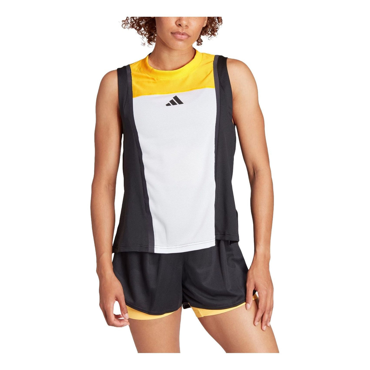 (WMNS) adidas Tennis HEAT.RDY Pro Match Tank 'White Yellow Black' IM8179