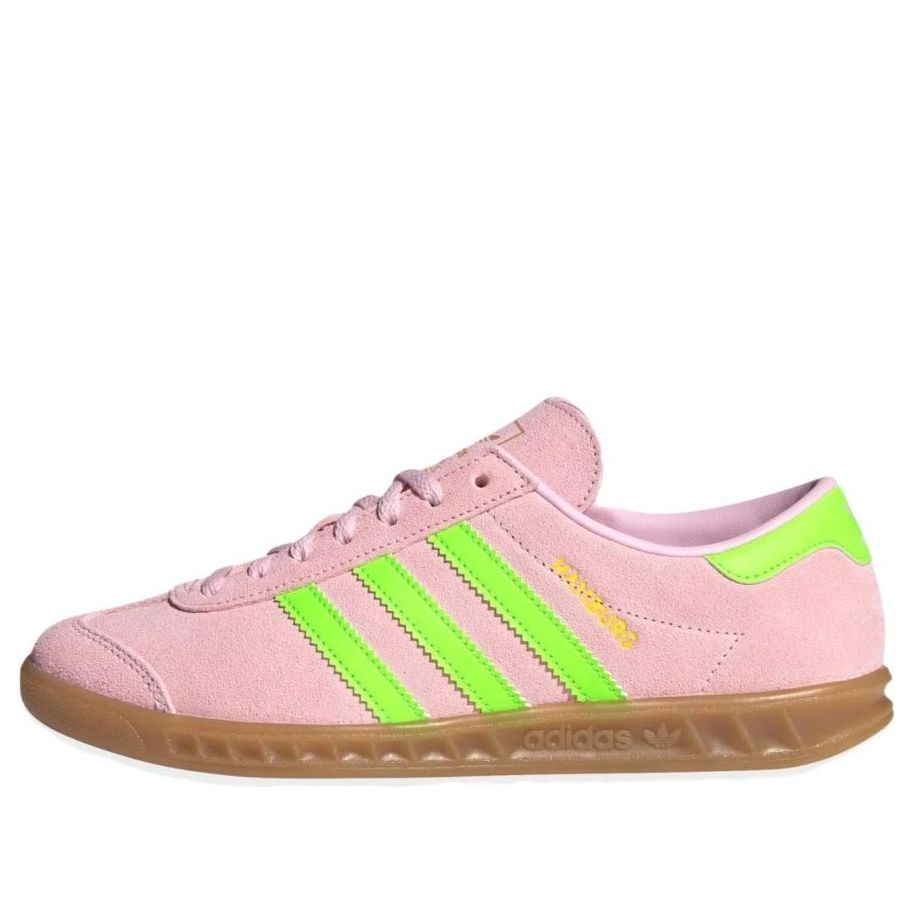 (WMNS) adidas Hamburg 'Clear Pink Solar Green' JS0683