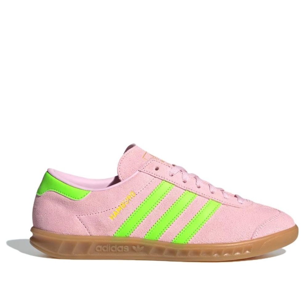(WMNS) adidas Hamburg 'Clear Pink Solar Green' JS0683