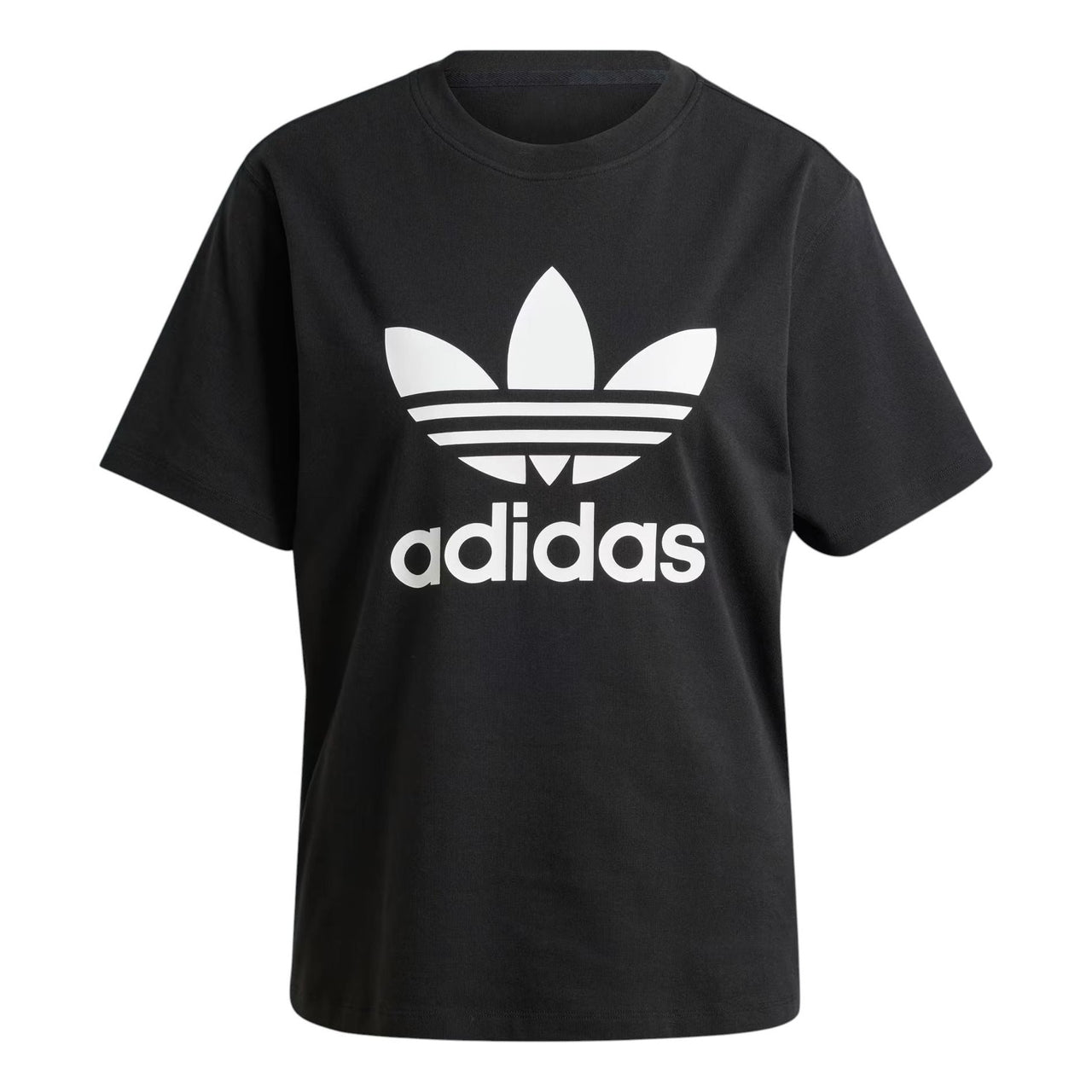 (WMNS) adidas Trefoil Regular T-shirt 'Black White' IR9533