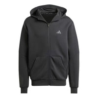 adidas Designed for Training Full-Zip Track Jacket 'Black' IY1131