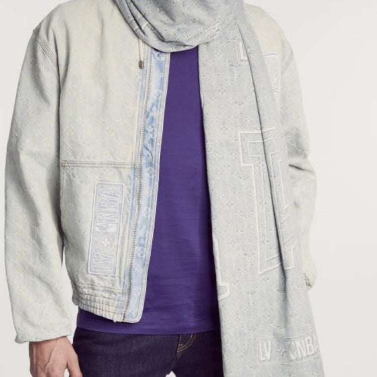 Nba X LOUIS VUITTON Shawls Unisex Blue