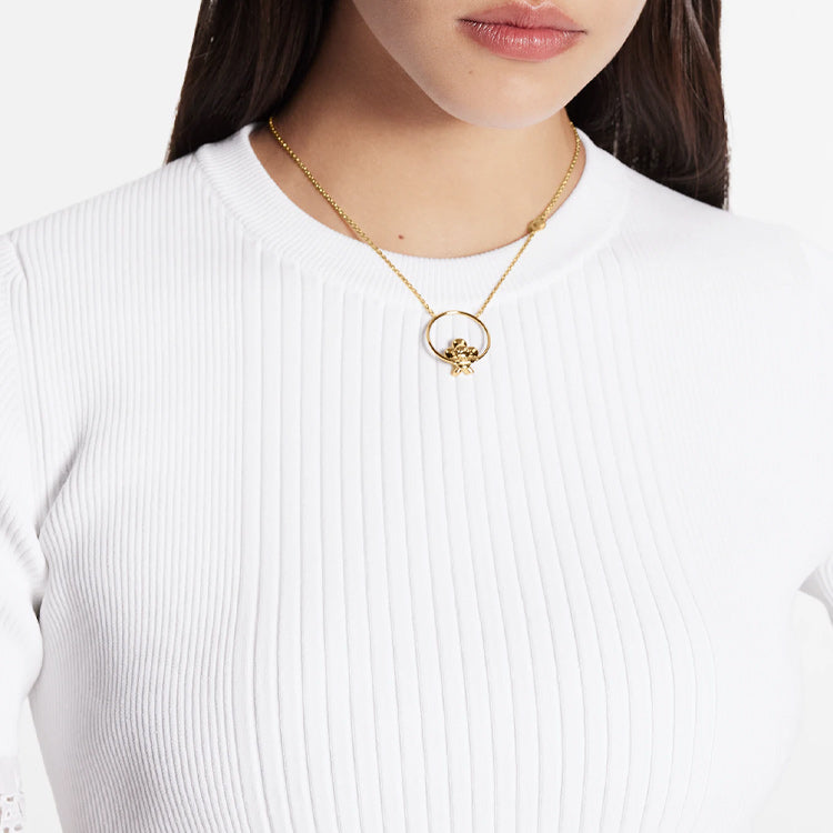 LOUIS VUITTON Metal Necklace Women's Gold