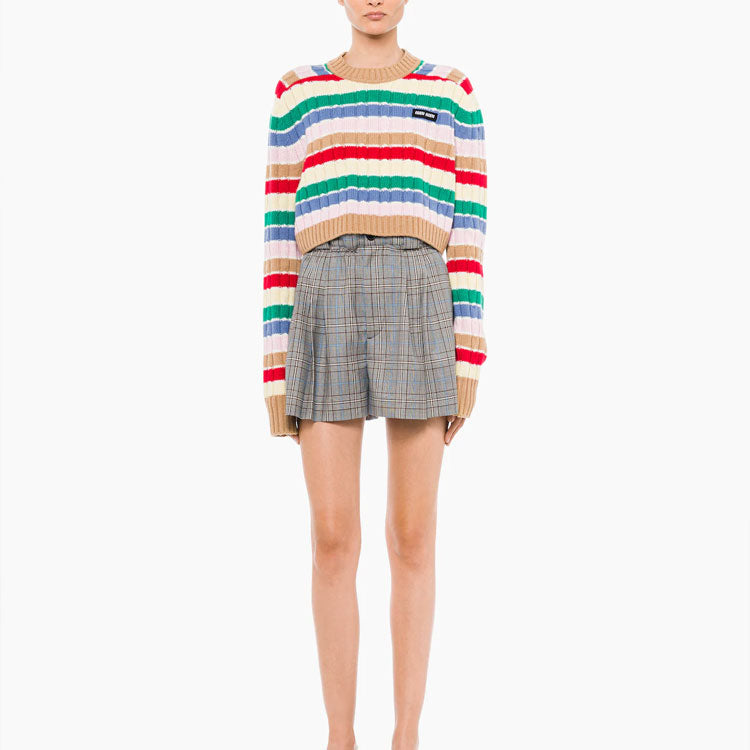 MIU MIU Sweater Women's Camel Brown