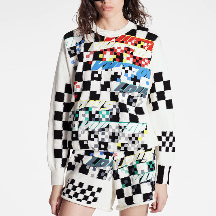 LOUIS VUITTON New Quarterly Products Of LV Sweaters Women's White