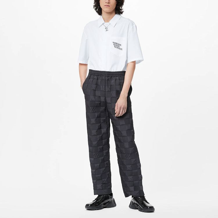 LOUIS VUITTON Quilted Damier Pants