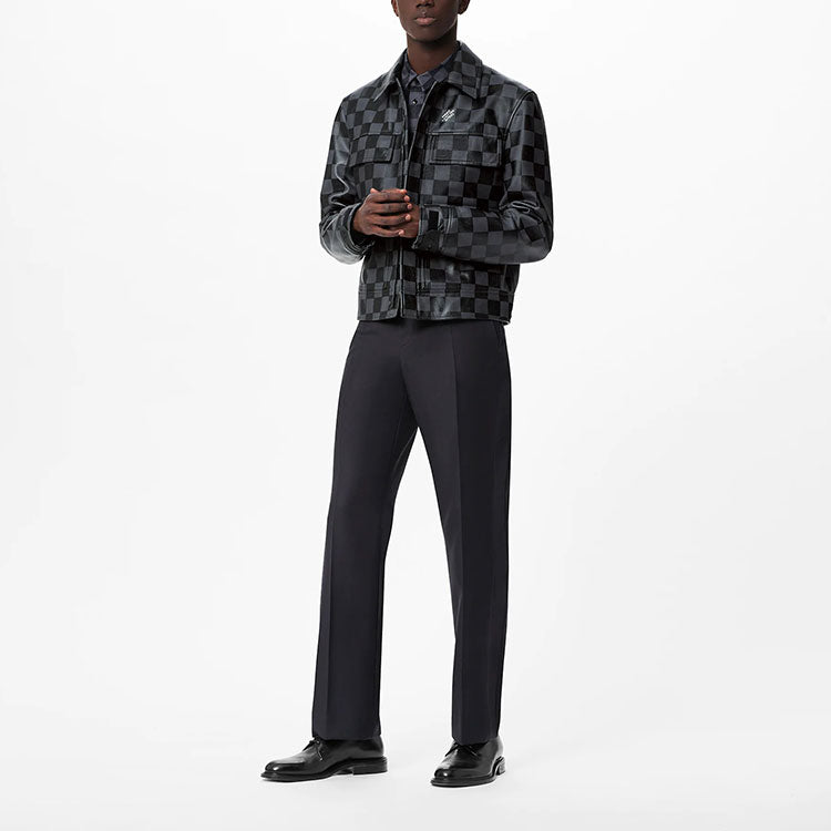 LOUIS VUITTON Damier Leather Jacket