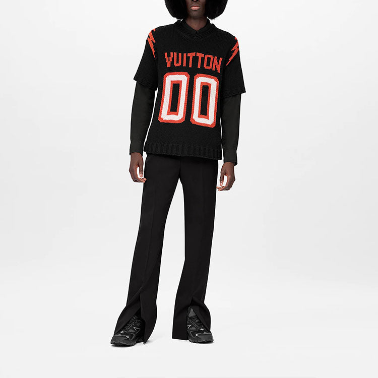 LOUIS VUITTON Chunky Intarsia Football T shirt