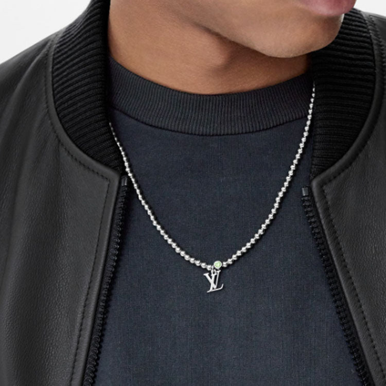 LOUIS VUITTON Necklaces Unisex Silver