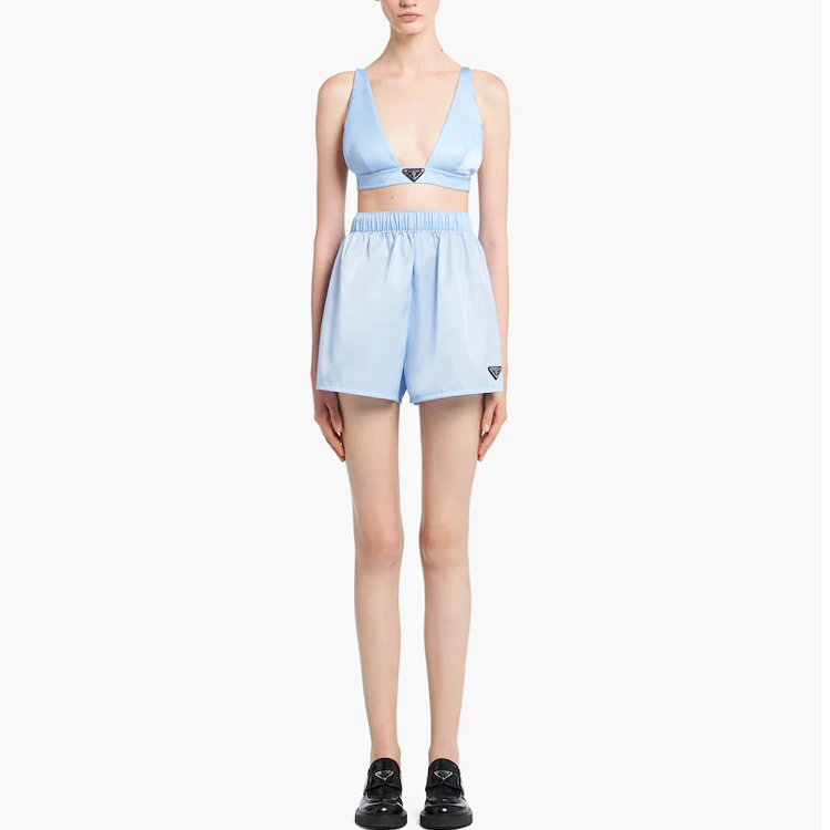 PRADA Re Nylon Top Celeste Blue