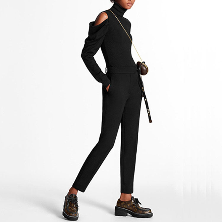 LOUIS VUITTON New Quarterly Products Of LV Casual Pants Women's Black