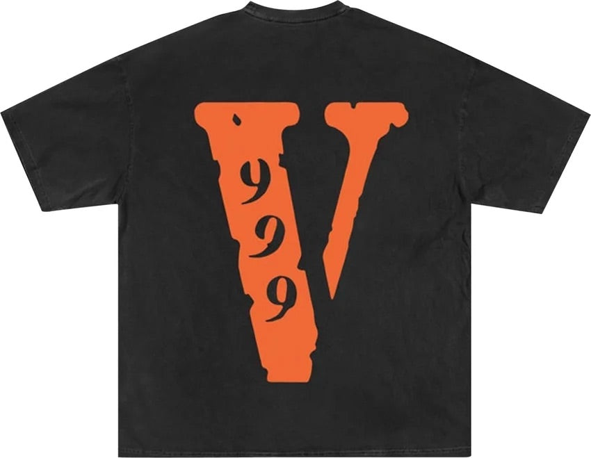 VLONE x Juice WRLD 999 T-shirt 'Black Orange' JWV999TBLK