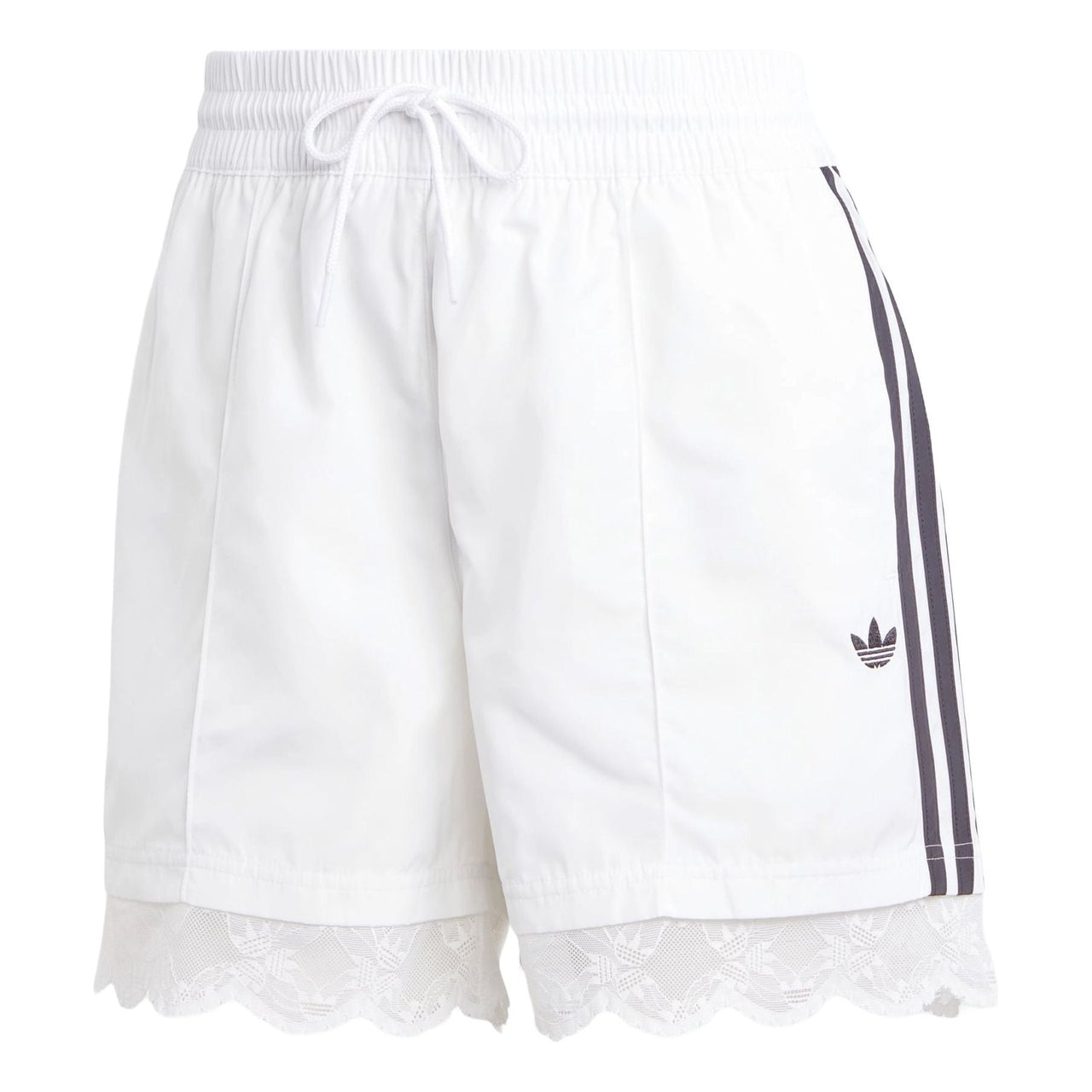(WMNS) adidas Lace Trim 3-Stripes Shorts Asia Sizing 'White' IL2420