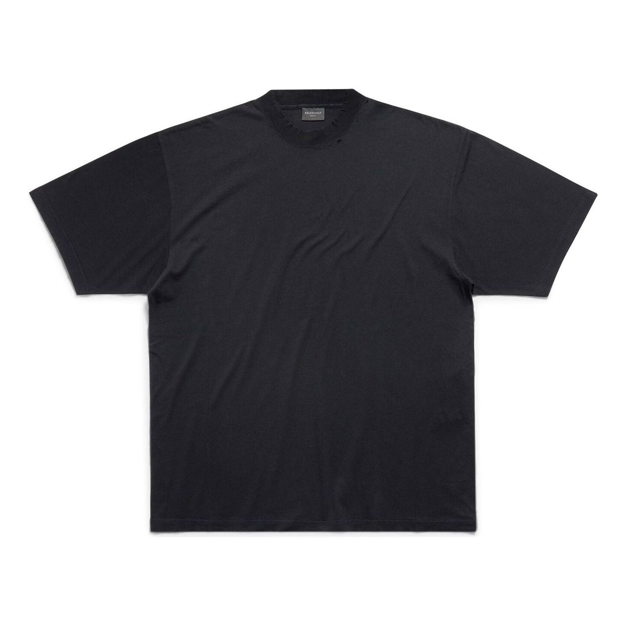 (WMNS) Balenciaga T-shirt Medium Fit 'Black Faded' 739784TOVF49034