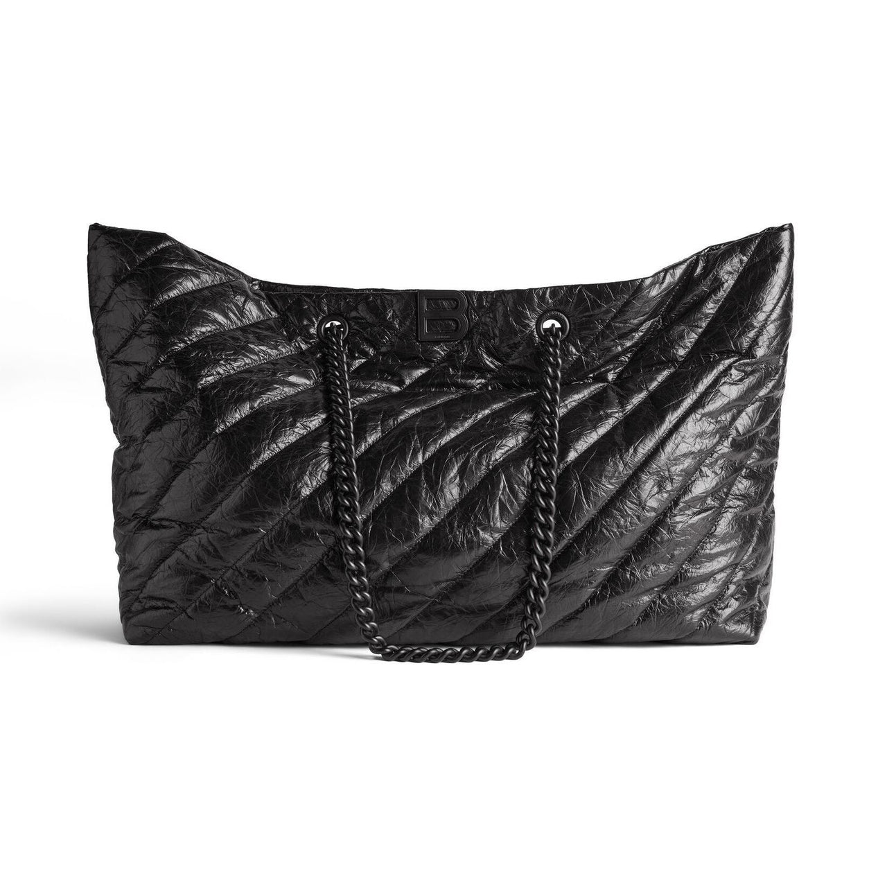 (WMNS) Balenciaga Crush Large Carry All Tote Bag Quilted 'Black' 7717182AAWW1000