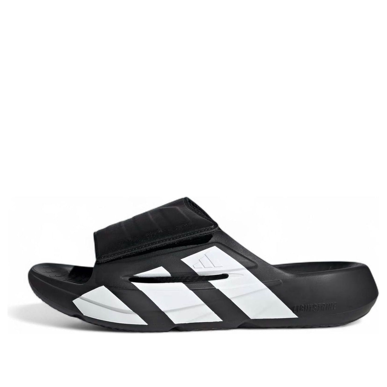 adidas Lightblaze Slides 'Black White' JR1253