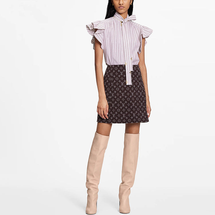 LOUIS VUITTON Casual Short Skirts Women's Brown