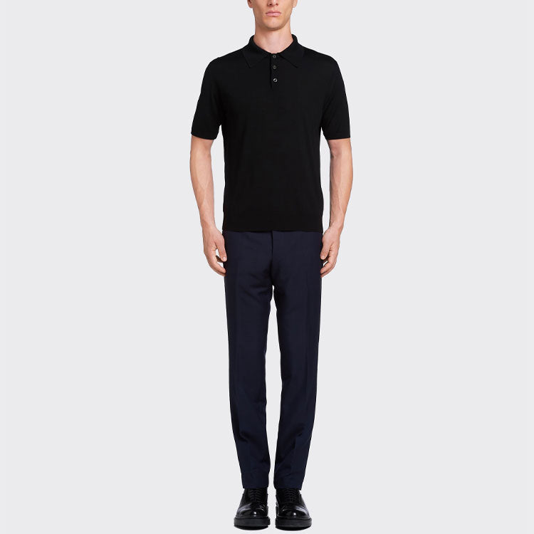 PRADA Polo Shirts Men Black