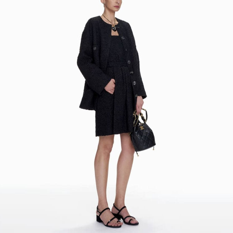 CHANEL SS21 Sleeveless Dress Women's Black