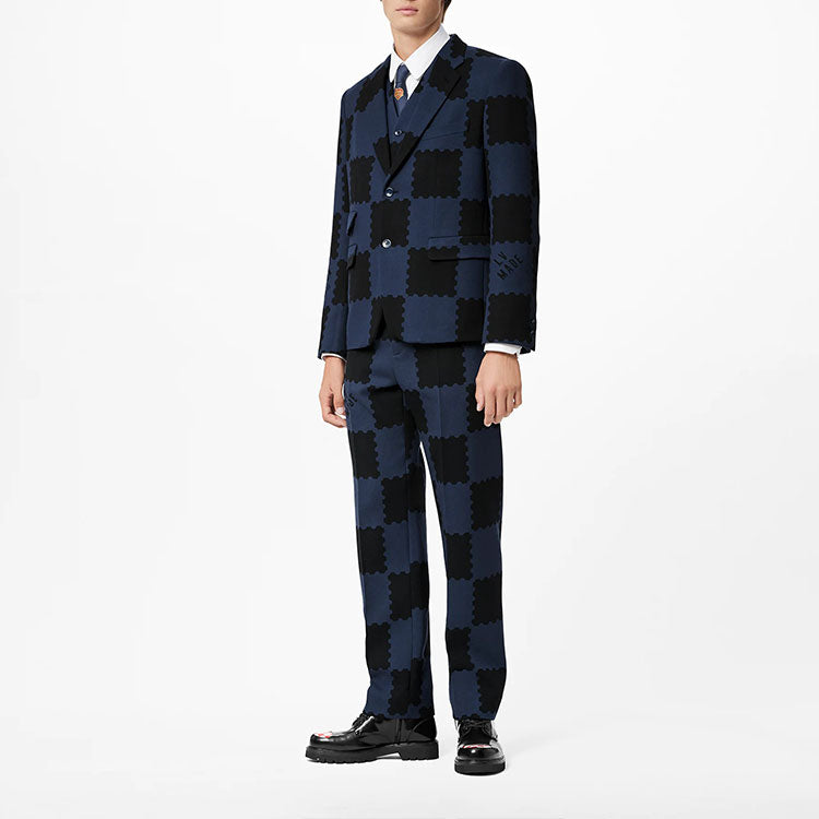 LOUIS VUITTON SS22 Business Suit Coat Men's Dark Blue