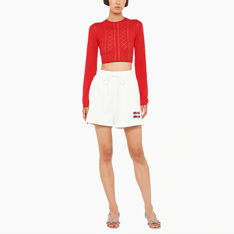 MIU MIU SS22 Casual Shorts Women's White