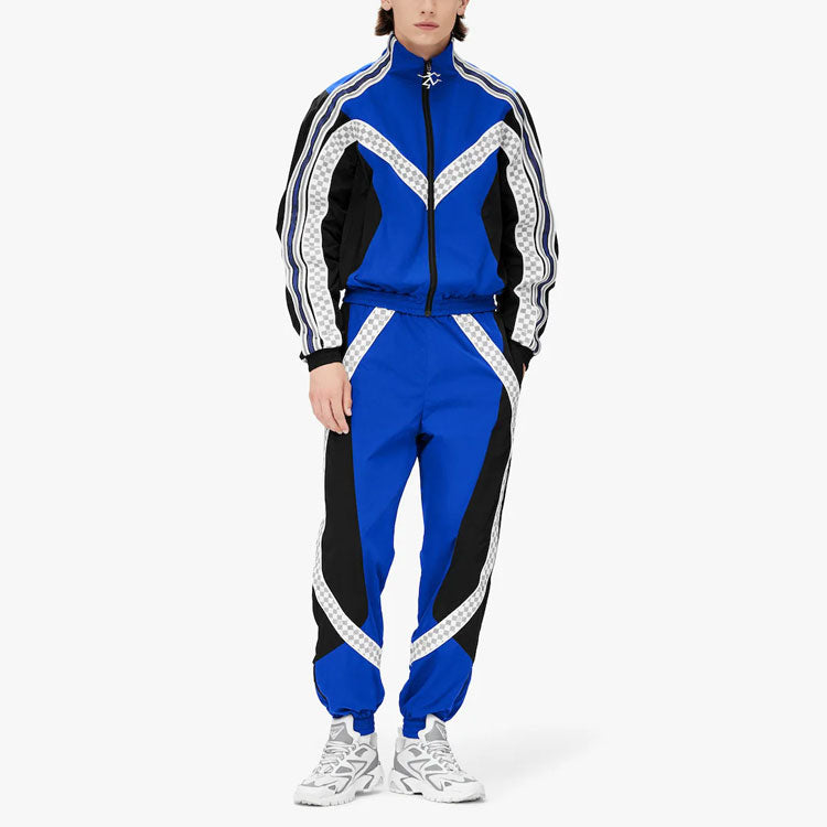 LOUIS VUITTON SS22 Knitted Sports Pants Men's Blue