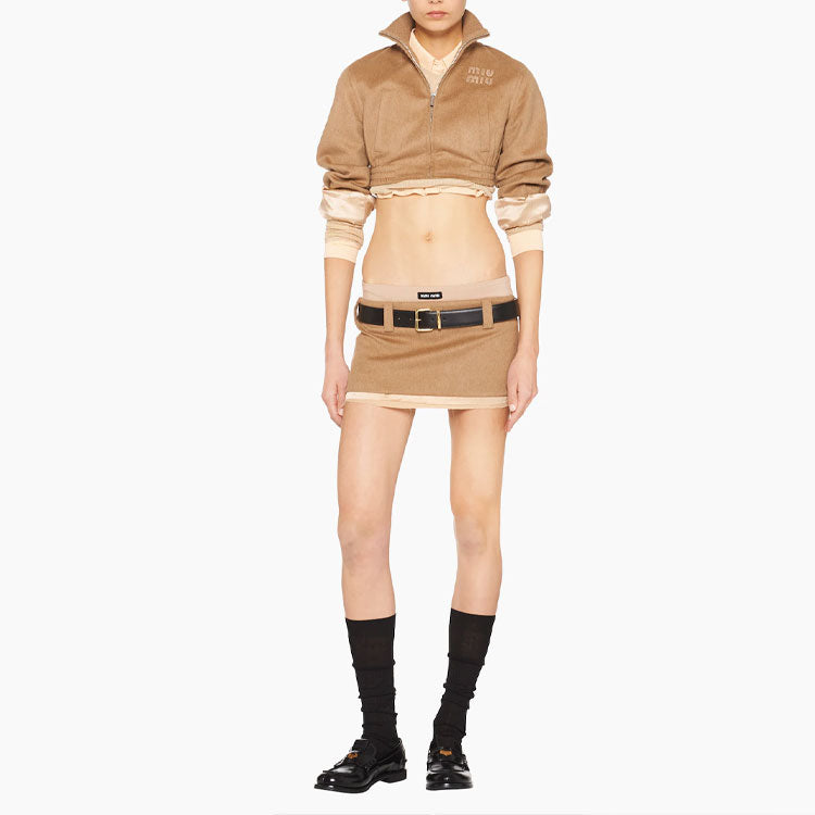 MIU MIU Jackets Women's Camel