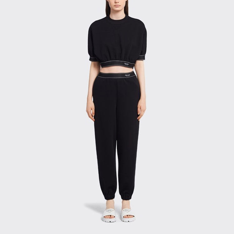 PRADA Crop Tops Women's Black