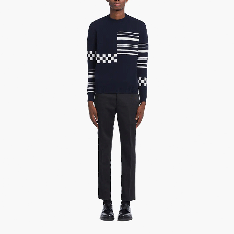 PRADA Cashmere Sweaters Men Blue