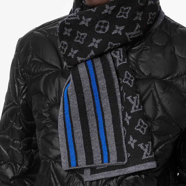 LOUIS VUITTON Knit Scarves Men's Black