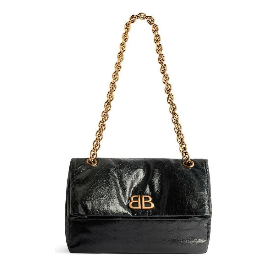 (WMNS) Balenciaga Monaco Small Chain Bag 'Black' 7659662AAR81000