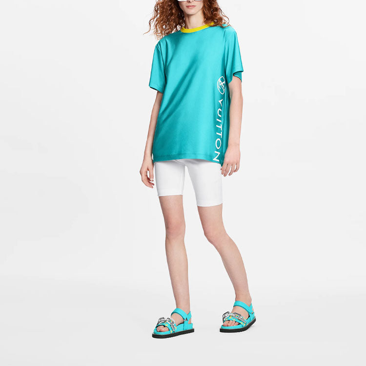LOUIS VUITTON New Quarterly Products Of LV T-Shirts Women's Blue