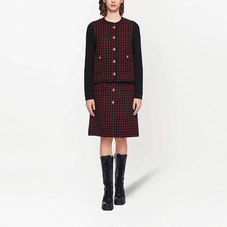 MIU MIU Jackets Coats Women's Red Black